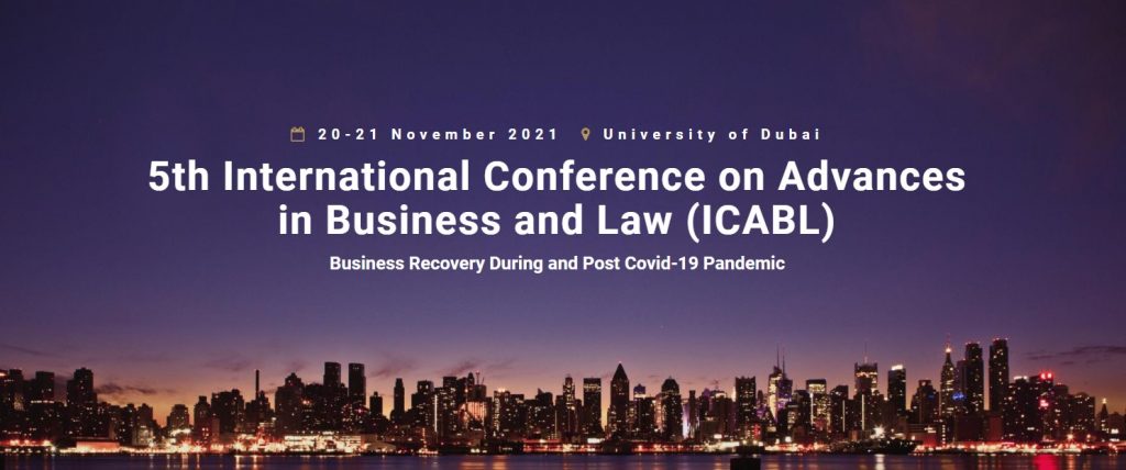 5th International Conference on Advances in Business and Law (ICABL) Call for Papers